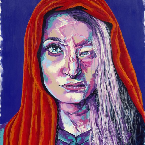 Das Portrait von Marzieh Ebrahimi des Künstlers Oliver Schäfer.