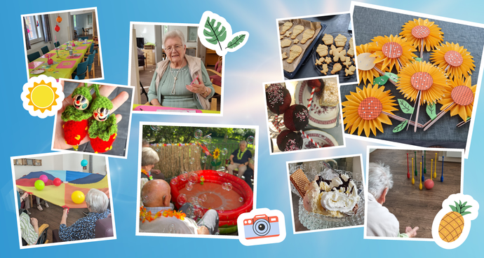 Collage Kreativer Sommer Tagespflege