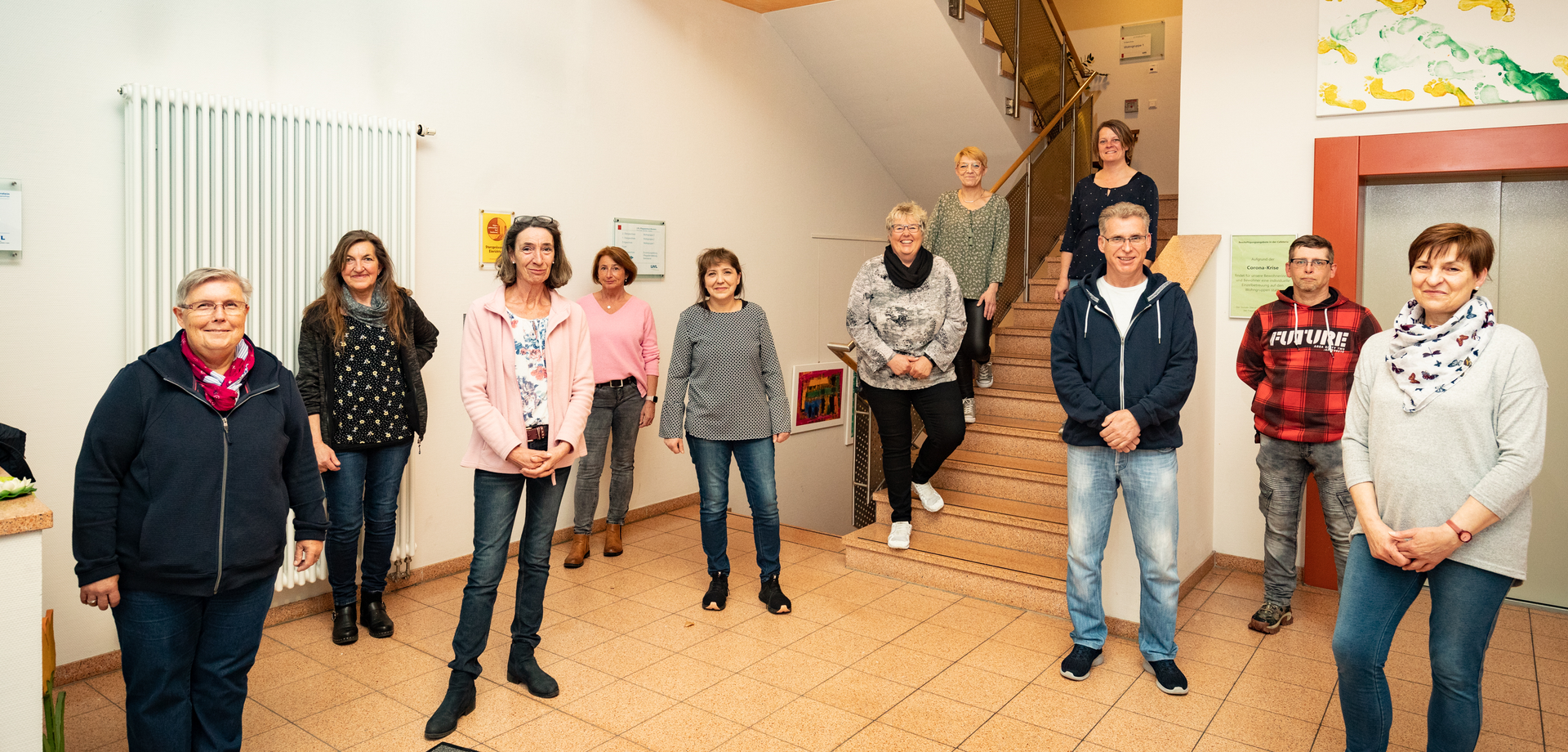 Das Team des sozialen Dienstes des Pflegezentrums.